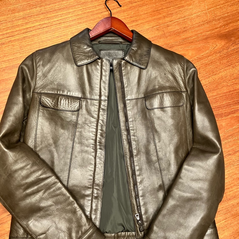 Prada! Brown calfskin XS, label says “40” when fit, was size 0. Petite! #Prada